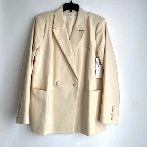 Good American Oversized The Boss 2.0 Double Breasted Blazer - NWT - Size 3 (L) - Picture 9 of 16